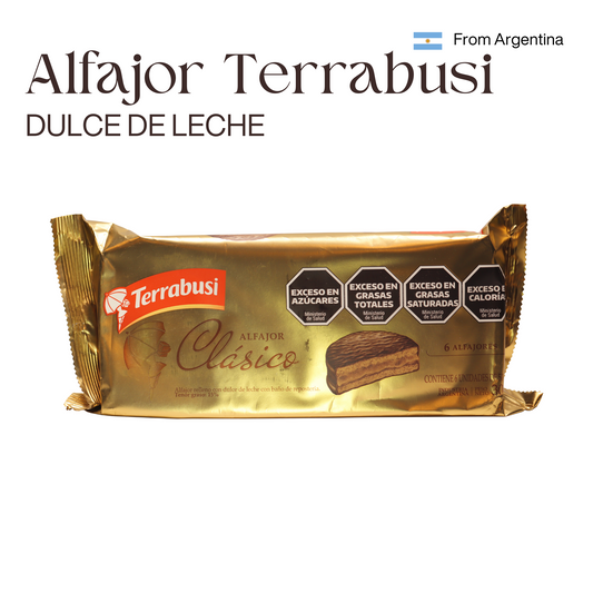 Alfajor Terrabusi con Dulce de Leche